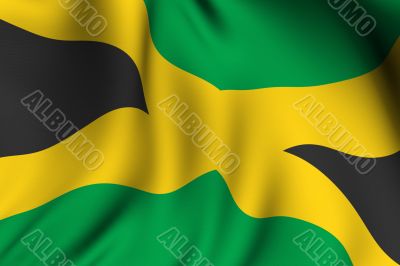 Rendered Jamaican Flag