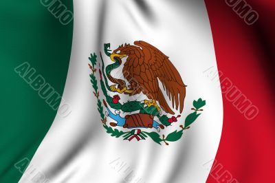 Rendered Mexican Flag