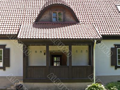 Village house entrance