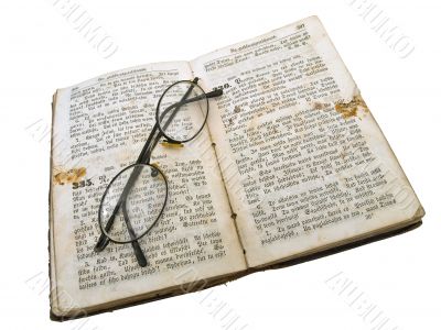 old open book
