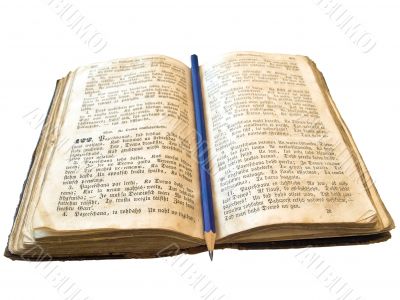 old open book
