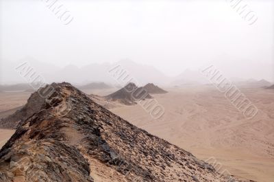 mountains in desert