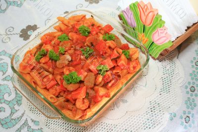 seafood baked macaroni