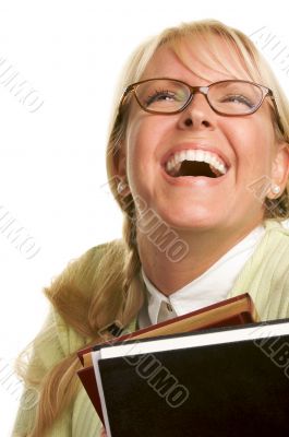 Attractive Student Carrying Her Books
