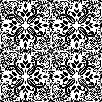 gothic mono floral