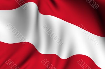 Rendered Austrian Flag