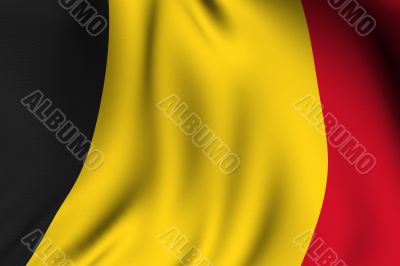 Rendered Belgian Flag