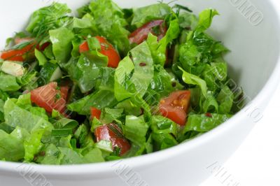 green salad in a bowl