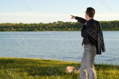 Businessman At The Lake