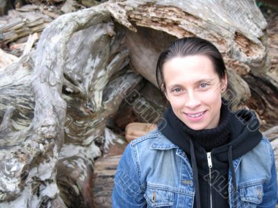 pretty girl in the nature