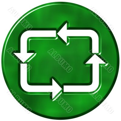 3D Recycling Symbol