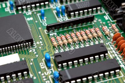 Fragment of a computer printed-circuit-board