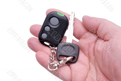 Car keys and remote control alarm system