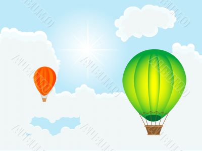 Hot air balloons