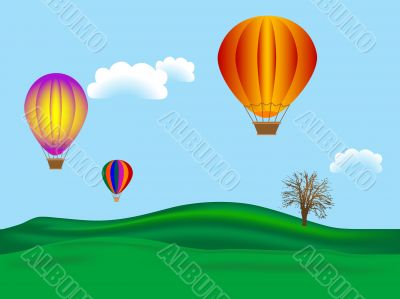 Hot air balloons