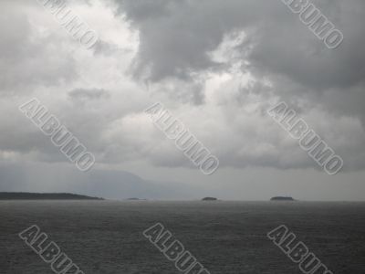 storm over the water