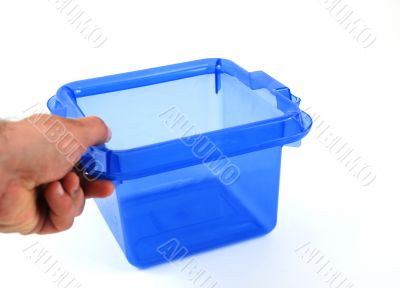 blue bin