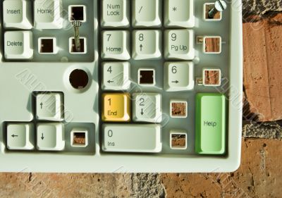 Disassembled keyboard