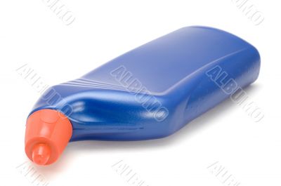 bottle Blue on white