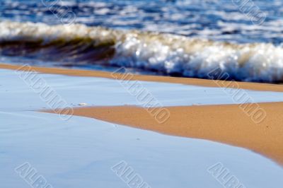 Sand and water background