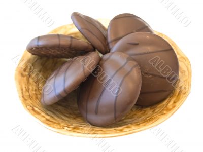 plate with biscuit