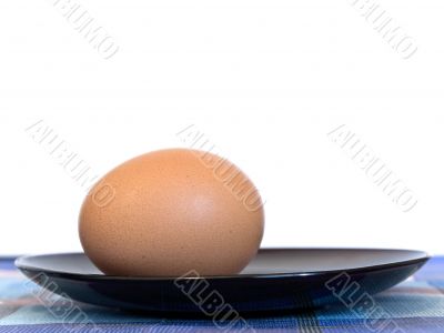 egg at plate