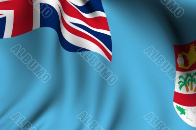Rendered Fiji Flag