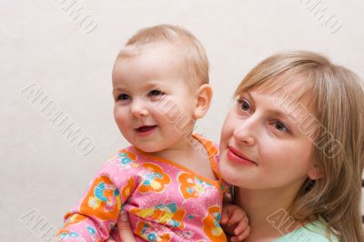 Mother with daughter