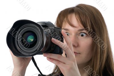 very surprised photographer
