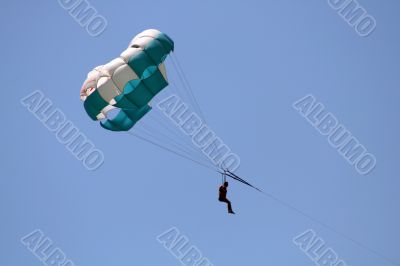 Parachute in the sky