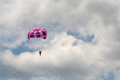 Parachute in the sky