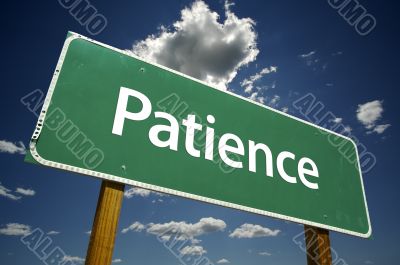 Patience Road Sign