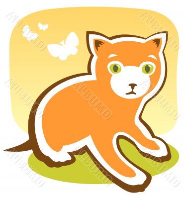 cartoon kitten