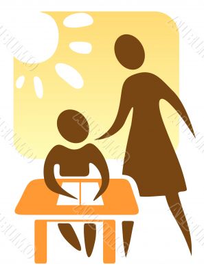 teacher and schoolboy