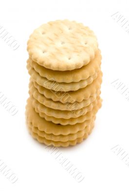 cracker on white