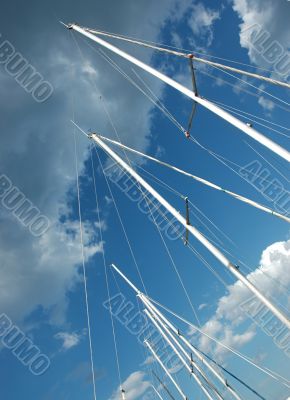 Storm-clouds and masts