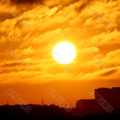 city sunset