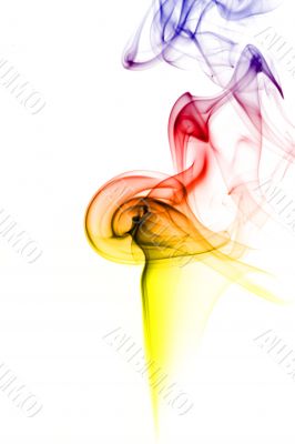 multicolored smoke