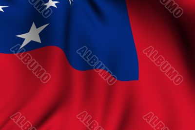 Rendered Samoan Flag