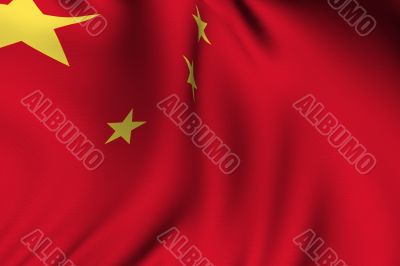 Rendered Chinese Flag