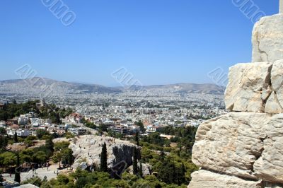 Panoramic view of Athens