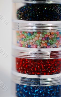 Tubs of Seed Beads