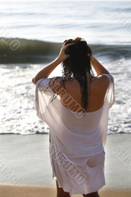 Girl on beach