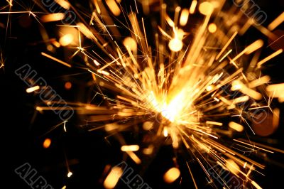 yellow sparkler