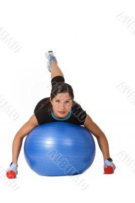 Girl exercising