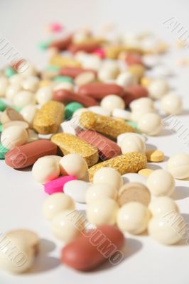 Pile of spilled pills