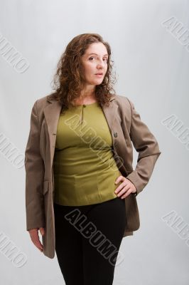 Happy business woman