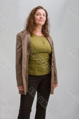 Happy business woman