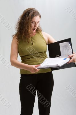 Surprised business woman