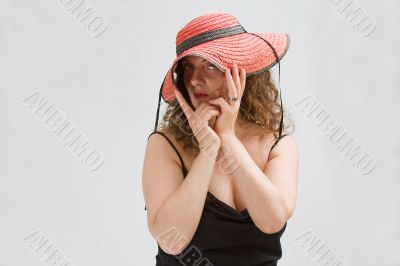 Woman with hat
